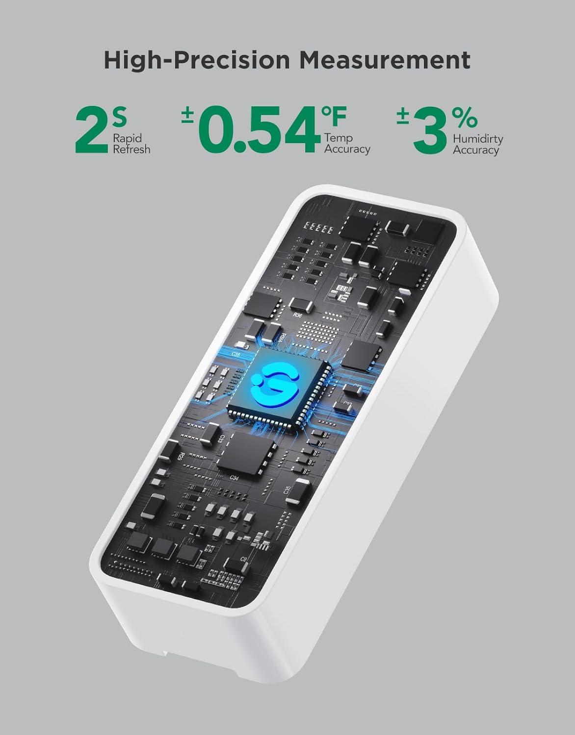 imageGoveeLife 20 WiFi Hygrometer Thermometer 3 Pack Smart Humidity Temperature Sensor with App Notifications 2Year Free Data Storage Export Temperature Humidity for Bedroom Wine Cellar Basements3 Sensor