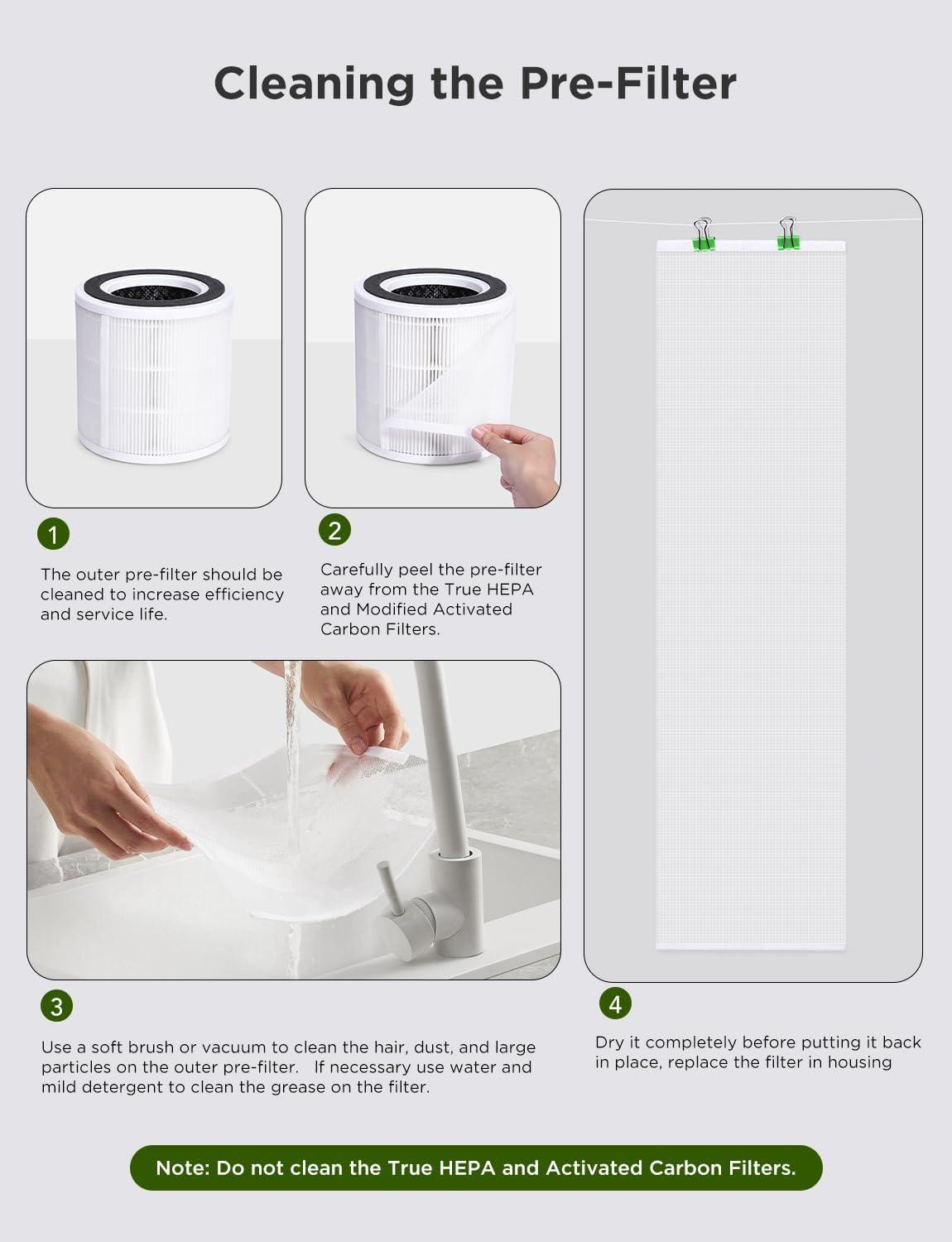 imageGoveeLife Air Purifiers for Home Smart Air Purifier for Large Rooms with App ampamp Alexa Control Covers up to 1162ft Air Quality Monitor PM25 Sensor Air Purifier for Pet Hair Pollen Dust SmokeWithout PM 25 Sensor