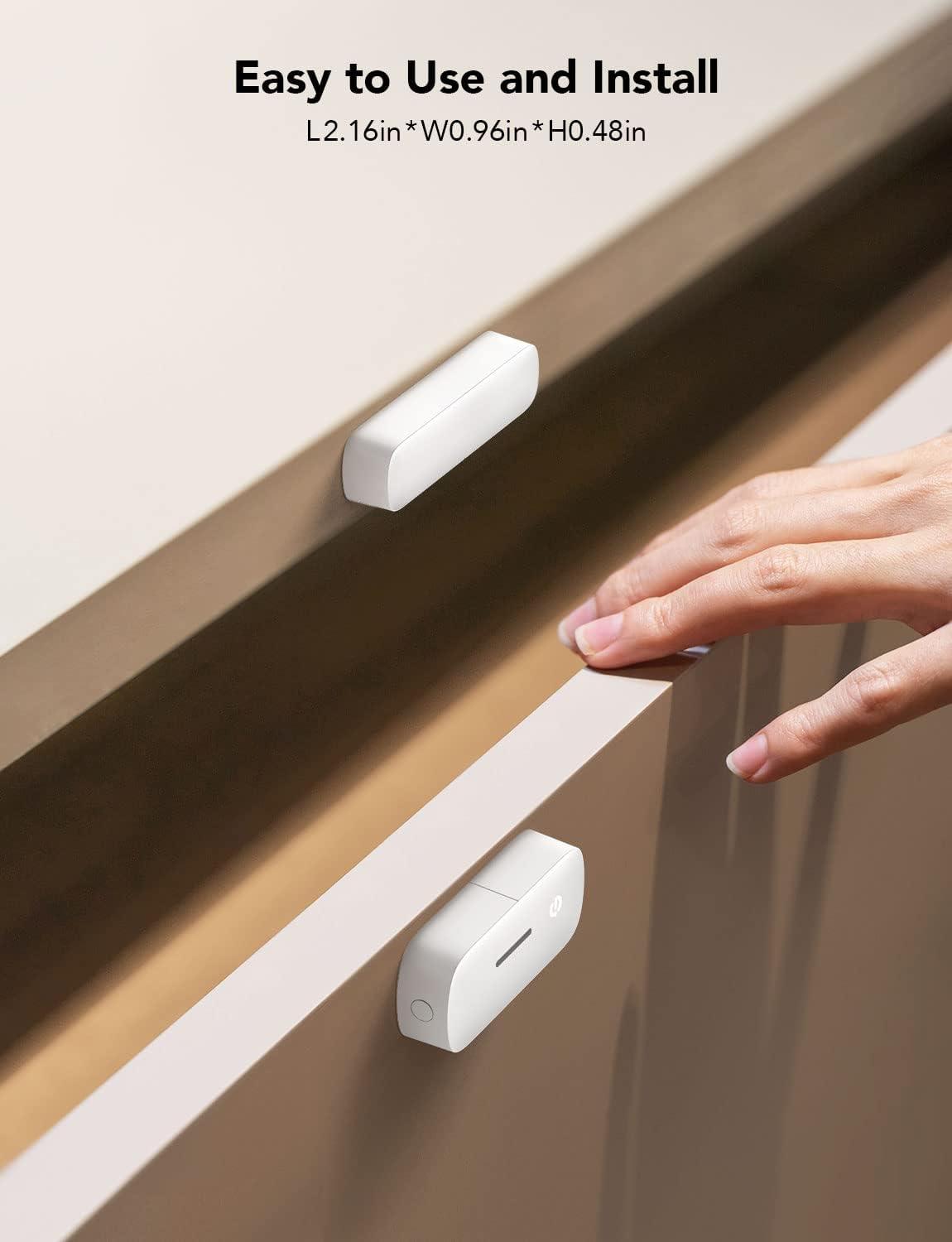 imageGoveeLife Door Window Sensor Group Control Unlimited Devices Wireless Mini Contact Sensor for Smart Home Automation Battery Powered Supports Most Smart Products White