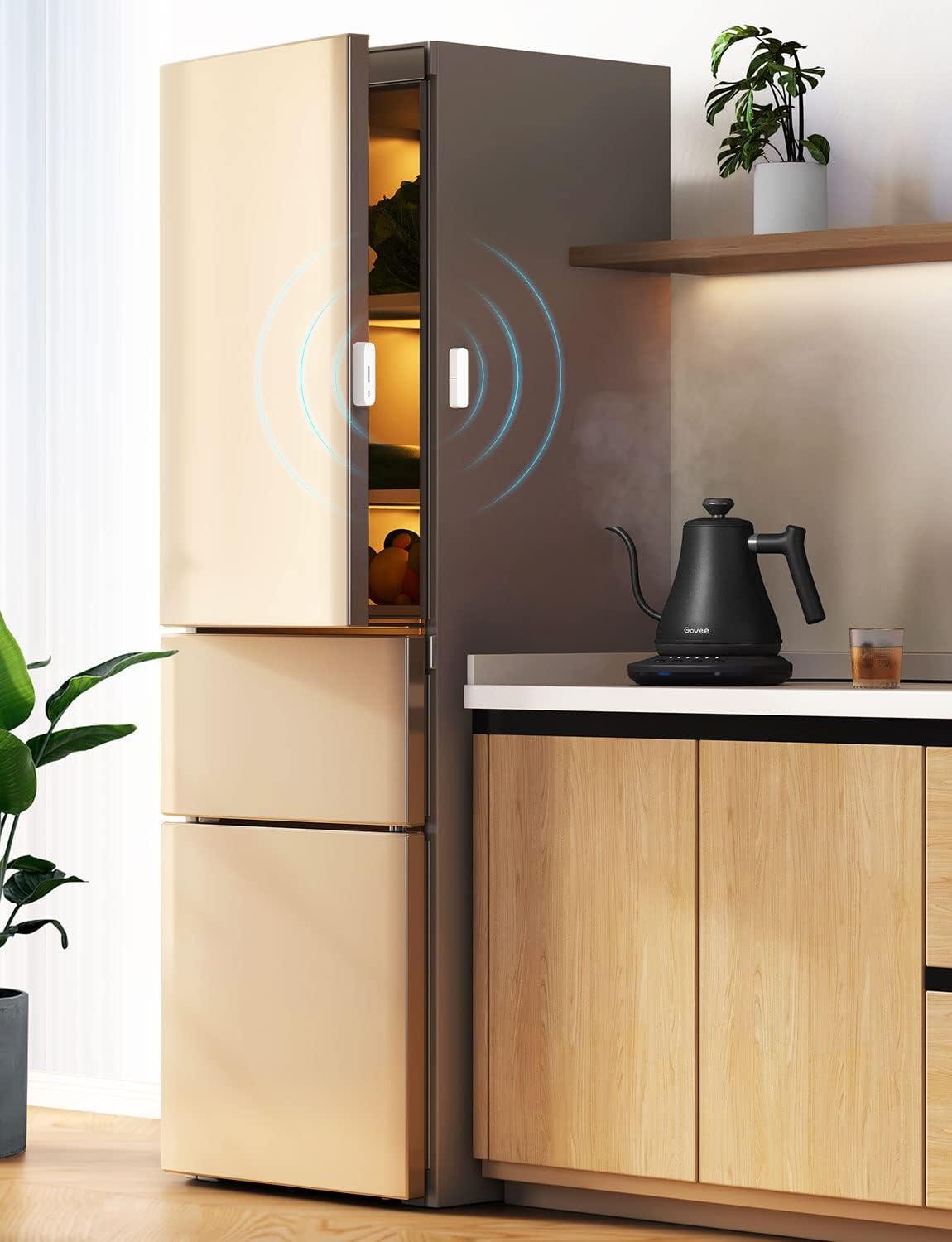 imageGoveeLife Door Window Sensor Group Control Unlimited Devices Wireless Mini Contact Sensor for Smart Home Automation Battery Powered Supports Most Smart Products White