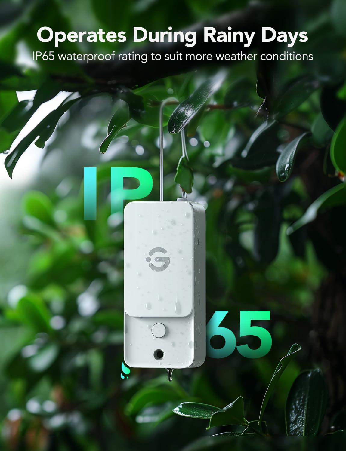 imageGoveeLife Outdoor Thermometer Hygrometer H5107 Subdevice Refills Does Not Support Bluetooth Connection Only Supports 24g WiFi Gateway H5043 Connection1 Sensor