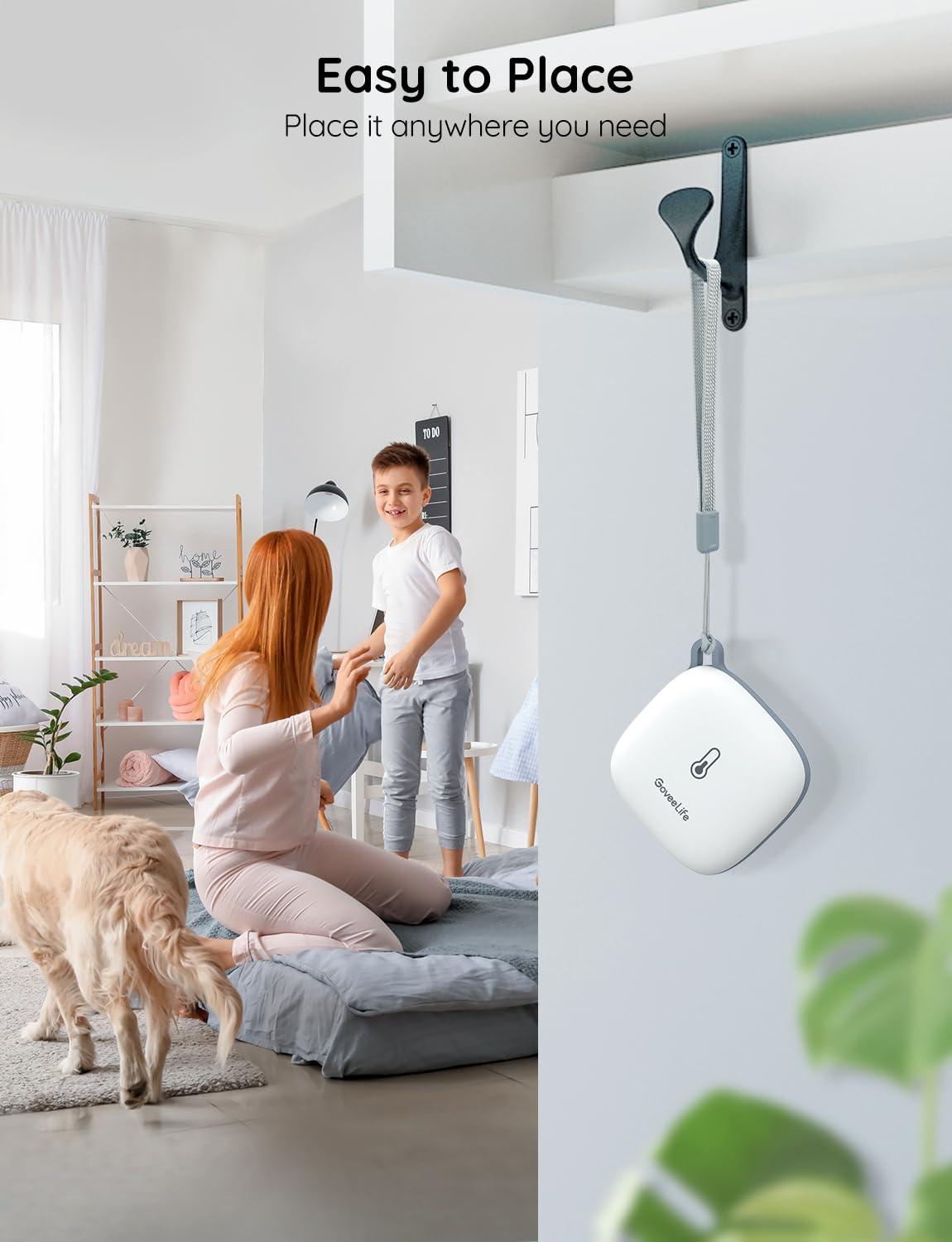 imageGoveeLife Smart Hygrometer Thermometer WiFi Temperature Monitor H5179 Humidity Sensor with App Alert 2 Years Data Storage Export Wireless Room Thermometer Indoor for Home Greenhouse RV