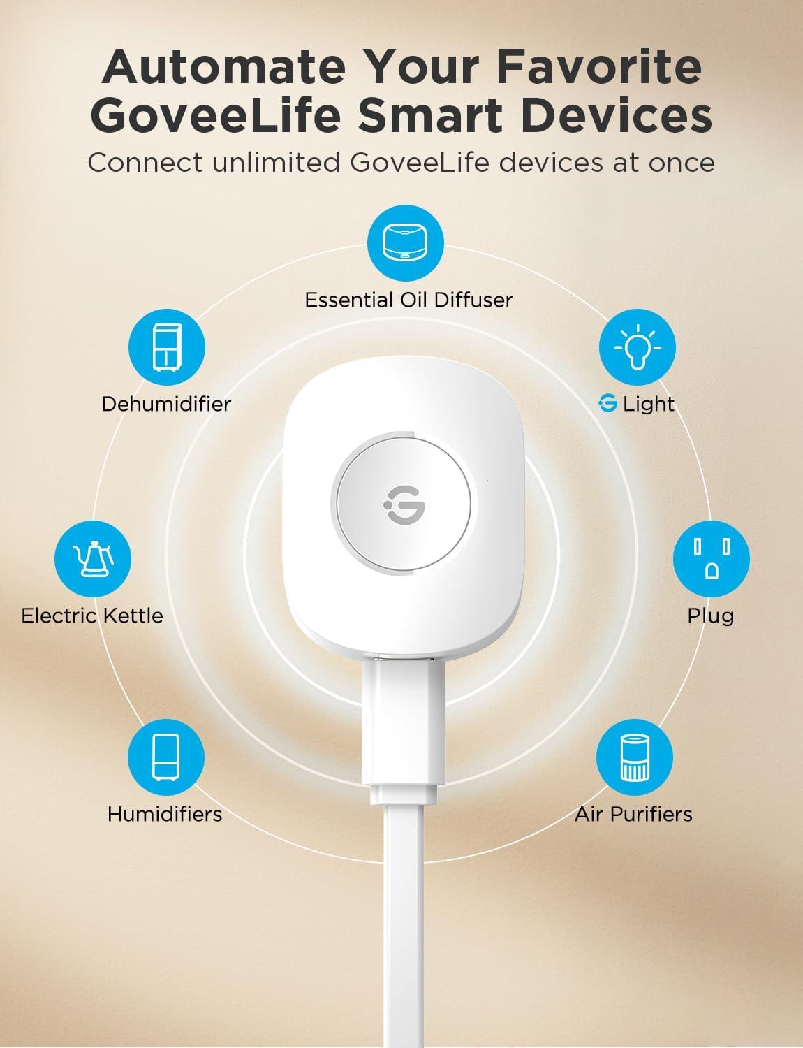 imageGoveeLife Smart Pressure Sensor Automatic Pressure Detection 197ft Connection Distance Group Control Multiple GoveeLife Smart Button Devices for Bed Couch Chair Cant be used independently