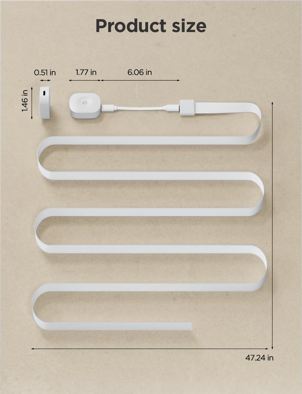 imageGoveeLife Smart Pressure Sensor Automatic Pressure Detection 197ft Connection Distance Group Control Multiple GoveeLife Smart Button Devices for Bed Couch Chair Cant be used independently