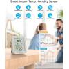 imageGovee Hygrometer Thermometer H5075 Bluetooth Indoor Room Temperature Monitor Thermometer with Remote App Control Notification Alerts 2 Years Data Storage ExportOnly Supports 164ft Bluetooth RangeGrey