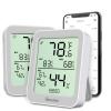 imageGovee Hygrometer Thermometer H5075 Bluetooth Indoor Room Temperature Monitor Thermometer with Remote App Control Notification Alerts 2 Years Data Storage ExportOnly Supports 164ft Bluetooth RangeGrey