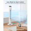 imageGoveeLife Black Tower Fan for Bedroom 36quot Smart Floor Fan with AppVoice Control Temperature Sensor 5 Modes 8 Speeds25fts 29dB Quiet Oscillating Fan for Office 24H Timer Auto CoolingWhite
