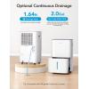 imageGoveeLife Dehumidifier with Pump for Home 4500 Sq Ft 50 to Max 137 Pint Drain Hose Smart Dehumidifier for Basement with Humidity Control Auto Shut OffDefrost 5 Modes Bedroom Bathroom Garagewith Wifi