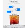imageGoveeLife Smart Countertop Ice Makers Portable Ice Maker Machine with SelfCleaning 6 Mins 9 Bullet Ice 26lbs24Hrs Voice Remote for Home Kitchen Party Camping with Ice Scoop Stainless Silver