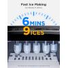 imageGoveeLife Smart Countertop Ice Makers Portable Ice Maker Machine with SelfCleaning 6 Mins 9 Bullet Ice 26lbs24Hrs Voice Remote for Home Kitchen Party Camping with Ice Scoop Stainless Silver