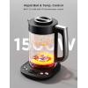 imageGoveeLife Smart Electric Kettle with Tea Infuser for Loose Leaf 17 L Electric Tea Kettle with Brewing Program Variable Temperature Control 2 H Keep Warm ampamp Auto ShutOff BPA Free BlackBlack
