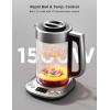 imageGoveeLife Smart Electric Kettle with Tea Infuser for Loose Leaf 17 L Electric Tea Kettle with Brewing Program Variable Temperature Control 2 H Keep Warm ampamp Auto ShutOff BPA Free BlackSilver