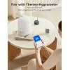 imageGoveeLife Smart Humidifiers for Bedroom 3L Top Fill Cool Mist Humidifiers with Essential Oil Diffuser Humidity Control WiFi Air Humidifier with Night Light for Baby Plants Home Work with Alexa
