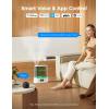 imageGoveeLife Smart Humidifiers for Bedroom 6L Cool Mist Top Fill for Large Room Humidity Sensor Auto Mode Schedule 60H Quiet Runtime WiFi Humidifier Essence Diffuser for Baby Plant Work with AlexaWhite