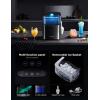 imageGoveeLife Smart Ice Maker Countertop Portable Ice Machine with Voice Control 9 Ice Cubes in 6 Minutes 3 Sizes 26lbs24Hrs Self Cleaning RGB Lights Quiet Ice Maker with Scoop for Kitchen SilverBlack