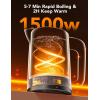 imageGoveeLife Smart Kettle Temperature Control 17L 1500w WiFi Tea Kettle Electric with LED Indicator Lights Remotely Control 2H Keep Warm 4 Presets Hot Water Boiler for Tea ampamp Coffee ampamp DIY