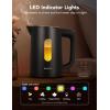 imageGoveeLife Smart Kettle Temperature Control 17L 1500w WiFi Tea Kettle Electric with LED Indicator Lights Remotely Control 2H Keep Warm 4 Presets Hot Water Boiler for Tea ampamp Coffee ampamp DIY