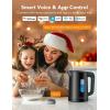imageGoveeLife Smart Kettle Temperature Control 17L 1500w WiFi Tea Kettle Electric with LED Indicator Lights Remotely Control 2H Keep Warm 4 Presets Hot Water Boiler for Tea ampamp Coffee ampamp DIY