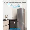 imageGoveeLife WiFi Refrigerator Thermometer with Alarm Wireless Digital Freezer Temperature Gauge with App Control 2 Years Free Data Export for Home Kitchen Fridge Hot Tub 2 Pack1 Gateway1 Sensor