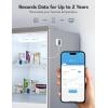 imageGoveeLife WiFi Refrigerator Thermometer with Alarm Wireless Digital Freezer Temperature Gauge with App Control LCD Display 2 Years Free Data Export for Fridge Hot Tub Only Support 24G WiFi1 Gateway  2 Sensor
