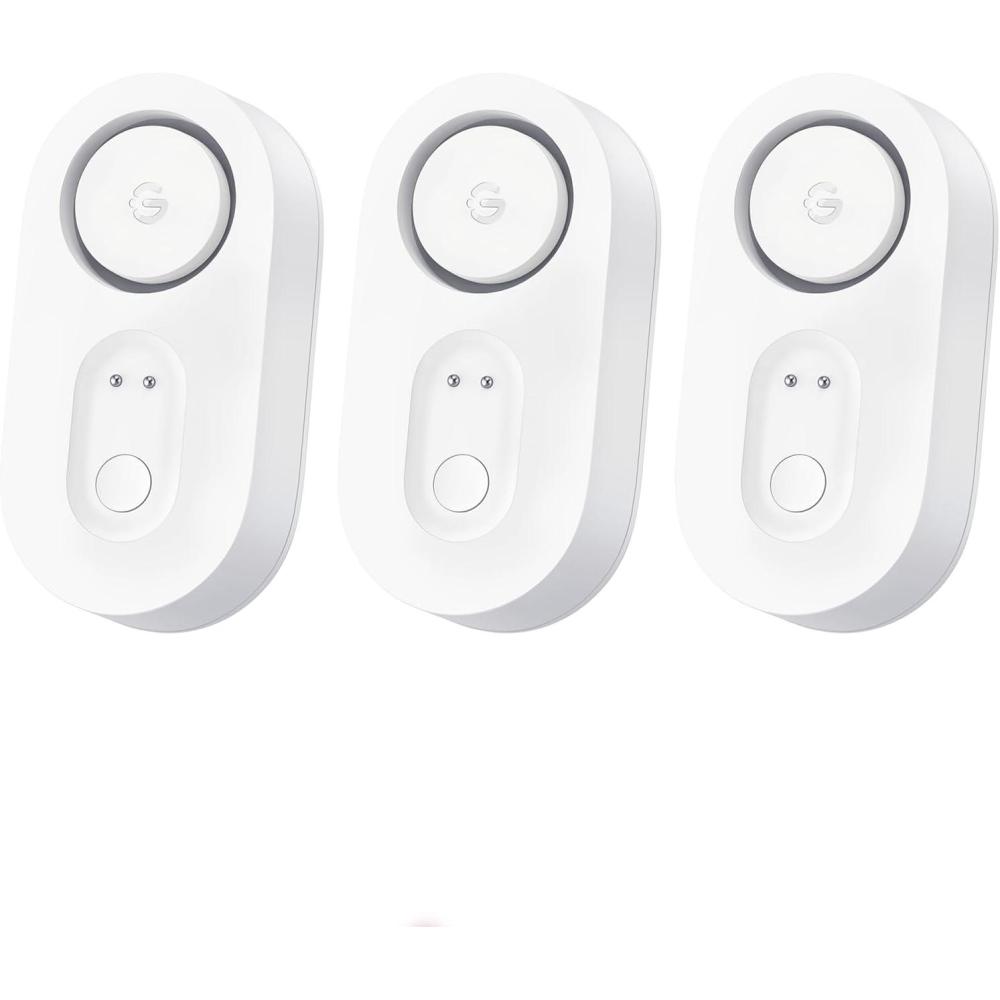 imageGoveeLife Water Leak Detector 5 Pack with 105dB Adjustable Alarm Water Alarm with Dual Sets Sensor Probes Leaks and Floods Suit for Home Basement and KitchenCannot Connect to WiFi Directly3 Packs