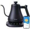 imageGovee Smart Electric Kettle WiFi Variable Temperature Gooseneck Pour Over Kettle and Tea Kettle Alexa Control 1200W Quick Heating 100 Stainless Steel 08L Matte Black