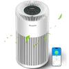 imageGoveeLife Smart Air Purifier for Home Large Room Up to 1524 sqftwith Washable Filter Integrated PM 25 Air Quality SensorWiFi Air Purifier for Smoke Wildfire Pet Hair24dB WhiteWhite