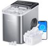 imageGoveeLife Smart Countertop Ice Makers Portable Ice Maker Machine with SelfCleaning 6 Mins 9 Bullet Ice 26lbs24Hrs Voice Remote for Home Kitchen Party Camping with Ice Scoop Stainless Silver