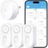 imageGoveeLife Upgraded Smart Water Leak Detector 1s with 1804ft UltraLong Range WiFi Water Sensor with SMSEmailAPP Push and Sound Alarm 5Year Battery Life Suit for Home Basement Kitchen 3 PackGateway3 Sensor