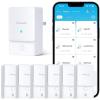 imageGoveeLife WiFi Water Ieak Detector 2 for Home Smart Water Ieak Sensor 4 Pack with 100dB Adjustable Alarm and App Alerts LoRa Up to 1968ft OpenAir Transmission Range for Basement Kitchen Bathroom1 gateway  6 sensor