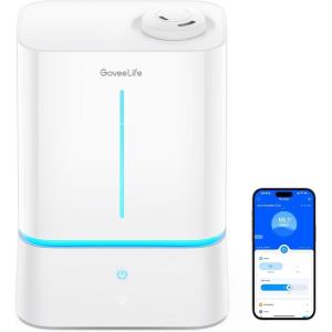 imageGoveeLife Humidifiers for Bedroom 45L Smart Cool Mist Air Humidifiers with Scent Diffuser ampamp Nightlight 40H Runtime Easy to Clean Quiet Top Fill Ultrasonic Humidifiers for Plant Large Room Baby