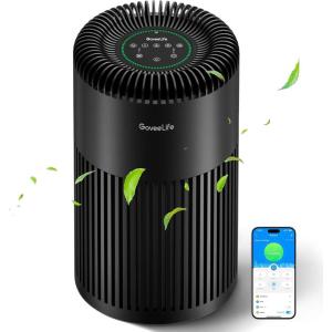 imageGoveeLife Smart Air Purifier for Home Large Room Up to 1524 sqftwith Washable Filter Integrated PM 25 Air Quality SensorWiFi Air Purifier for Smoke Wildfire Pet Hair24dB WhiteBlack
