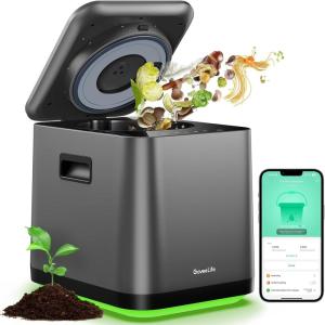 imageGoveeLife Smart Electric Composter for Kitchen 3L Compost Bin Indoor with App ampamp Voice Control AutoCleaning 3 Modes Turn Food Waste to Fertilizer for Garden Food Waste Compost Machine