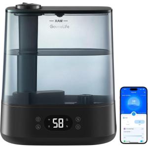 imageGoveeLife Smart Humidifiers for Bedroom 6L Cool Mist Top Fill for Large Room Humidity Sensor Auto Mode Schedule 60H Quiet Runtime WiFi Humidifier Essence Diffuser for Baby Plant Work with AlexaBlack