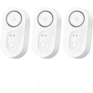 imageGoveeLife Water Leak Detector 5 Pack with 105dB Adjustable Alarm Water Alarm with Dual Sets Sensor Probes Leaks and Floods Suit for Home Basement and KitchenCannot Connect to WiFi Directly3 Packs