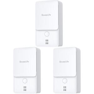 imageGoveeLife Water Leak Detectors 5 Pack 100dB Adjustable Audio Alarm and Leak and Drip Alerts Detector for Home Bedrooms Basement Warehouse CabinRV3 Pack