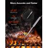 imageGoveeLife WiFi Meat Thermometer Digital Smart Cooking Thermometer with 4 Probes Wireless Bluetooth Grill Thermometer with APP Alert and Temp Curve 40H Rechargeable BBQ Thermometer for Smoker Oven