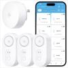 imageGoveeLife Upgraded Smart Water Leak Detector 1s with 1804 ft UltraLong Range WiFi Water Sensor with SMSEmailAPP Push and Sound Alarm 5Year Battery Life Suit for Home Basement Kitchen 4 PackGateway3 Sensor