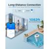 imageGoveeLife Smart Wireless Pool Thermometer P2 with WiFi Gateway Easy Read Digital Floating Thermometer with IP68 Waterproof Ultra 1082ft Water Thermometer with Alarm for Swimming Ice Bath Pond