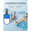 imageGoveeLife Smart Wireless Pool Thermometer P2 with WiFi Gateway Easy Read Floating Digital Water Thermometer with IP68 Waterproof App Notification Alerts Data Export for Swimming Bath Pond Blue