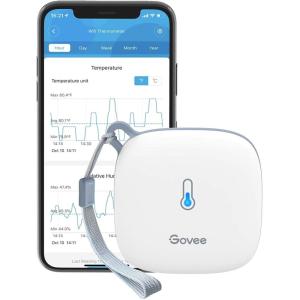 imageGovee Smart Thermometer Hygrometer WiFi Humidity Temperature Sensor with App Notification Alert 2 Years Free Data Storage Export Wireless Remote Monitor for Room Greenhouse Incubator Wine Cellar1
