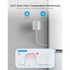 image:imageGoveeLife Refrigerator Freezer Thermometer 1 Pack Bluetooth Temperature Sensor with Alarm Smart APP Alerts for FridgeFreezerTubWiFi Gateway Not IncludedBT Gateway1 Sensor
