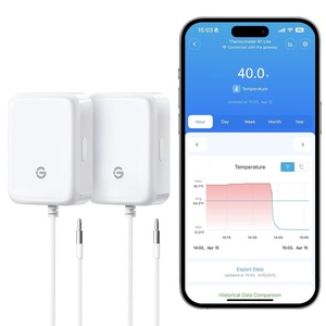 image:imageGoveeLife Refrigerator Freezer Thermometer 1 Pack Bluetooth Temperature Sensor with Alarm Smart APP Alerts for FridgeFreezerTubWiFi Gateway Not Included2 Sensor