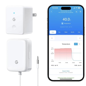 image:imageGoveeLife Refrigerator Freezer Thermometer 1 Pack Bluetooth Temperature Sensor with Alarm Smart APP Alerts for FridgeFreezerTubWiFi Gateway Not IncludedBT Gateway1 Sensor