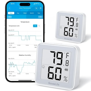 image:imageGoveeLife EInk Bluetooth Thermometer Hygrometer Smart Digital Indoor Wireless Temperature Humidity Sensor with Alert Free Data Storage Export for Home Room Greenhouse Wall 2 Pcak with Battery2